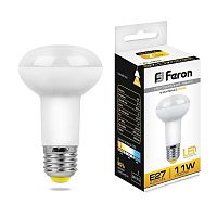 Лампа светодиодная Feron LB-463 R63 Спот E27 220В 11Вт 860Лм 2700К 63х104мм картинка 